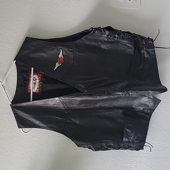 Vintage Harley Davidson vest Route 66 size 48 - Picture 1 of 9